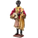Musical Black Banjo-Player Automaton by Roullet et Decamps with 