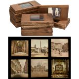 24 Wood-Framed Magic Lantern Views of Rome