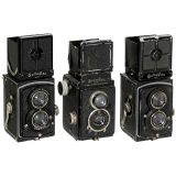 3 Rolleiflex 6 x 6 Cameras, 1929–1934