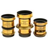 3 Brass Lenses from England