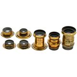 7 Brass Lenses by Wray