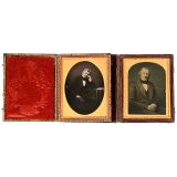 2 Ambrotypes (Hand-Colored), c. 1850–60
