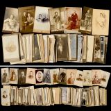 Approx. 420 Cartes-de-Visite and Cabinet Pictures
