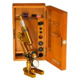 German Compound Microscope by Messter, 1899