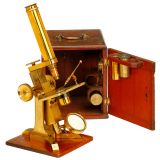 Pillischer Compound Brass Microscope, c. 1860