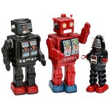 3 Japanese Toy Robots