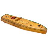 Large Racing Yacht Toy by Anfoe, c. 1920