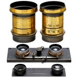 3 Pairs of Stereo Lenses, 1900–1925