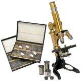 Ernst Leitz Brass Microscope, 1906