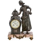French Figural Mantel Clock, c. 1880