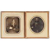 2 Daguerreotypes (1/6 Plate), c. 1845