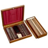 2 Ophthalmological Trial Lens Set in Mahogany Cases, c. 1925