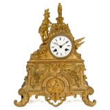 Fire-gilded French Mantel Clock, c. 1860