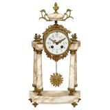 French Portico Marble Clock, c. 1880
