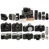 Lot of SLR Cameras, 35mm Cameras and Lenses