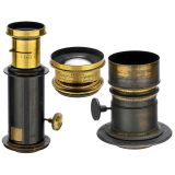 3 French Brass Lenses, 1858 onwards