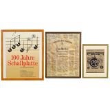 3 Framed Posters Edison, Phonograph and Record