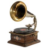 Brass Horn Table Gramophone, c. 1915