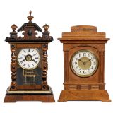 2 Mantel Clocks with Musical Movements, c. 1910
