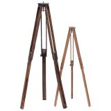 2 Wooden Tripods