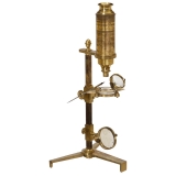 Early Brass Compound Microscope, c. 1800