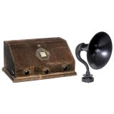 Telefunken T9 Radio Receiver with Horn Loudspeaker, 1928