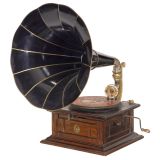 Pathé Horn Gramophone with Rare Disc