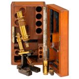 Carl Zeiss Brass Microscope, 1890