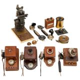 4 Intercom Telephones, 2 Handsets and More, c. 1910-30