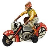 Motorcyclist by Göso, c. 1950