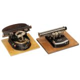 2 Index Typewriters, c. 1924