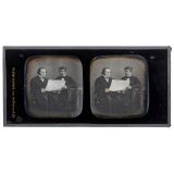 Stereo Daguerreotype of Two Men, c. 1850