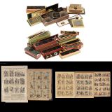 Lot of Magic Lantern Slides and Sheets of Pictures
