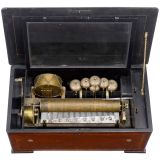 Musical Box with Visible Drum and Bells, c. 1890