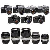 12 Nikkor Lenses and 7 Nikon Cameras