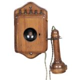 Belgian Wall Telephone with Blake Transmitter, c. 1880