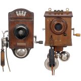 Two Early German Wall Telephones