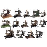 Fourteen Toy Sewing Machines