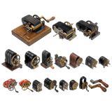Crank Inductors for Telegraph Lines or Telephones, 1880 onwards