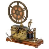 French Brass Morse Telegraph by Digney, c. 1880