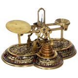 Antique Boulle Letter Scale by Sampson Mordan & Co., London, c. 