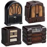 Four Bakelite Radios