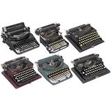 6 American Portable Typewriters