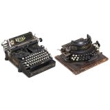 Franklin No. 9 and Royal No. 5 Typewriters