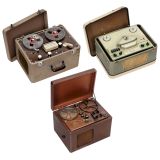 3 Mono Reel-to-Reel Tape Recorders