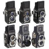 6 Japanese TLR-Cameras (4 x 4 cm) for 127-Rollfilm
