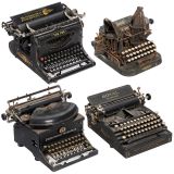 4 American Typewriters for Restoration or Spare Parts