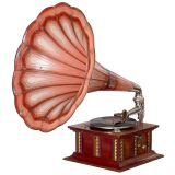 Gramophone with Extra-Large Horn, c. 1914