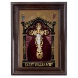 Crucifix in Musical Picture Frame, c. 1890