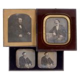3 Beautiful Daguerreotypes with Minor Blemishes